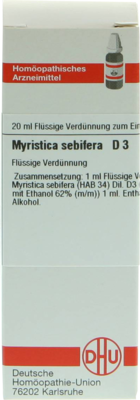 MYRISTICA SEBIFERA D 3 Dilution