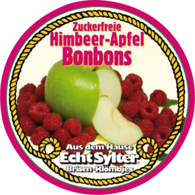 ECHT SYLTER Himbeer-Apfel Bonbons zuckerfrei