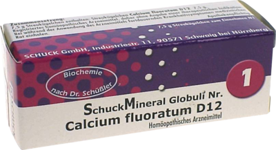 SCHUCKMINERAL Globuli 1 Calcium fluoratum D12