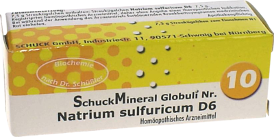 SCHUCKMINERAL Globuli 10 Natrium sulfuricum D6