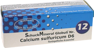 SCHUCKMINERAL Globuli 12 Calcium sulfuricum D6