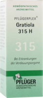 PFLÜGERPLEX Gratiola 315 H Tabletten