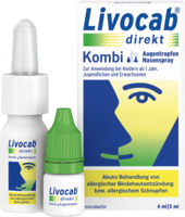 LIVOCAB direkt Kombi 4 ml Augentr.+5 ml Nasenspray