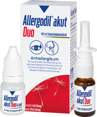 ALLERGODIL akut Duo 4ml AT akut/10ml NS akut