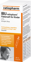 IBU-RATIOPHARM Fiebersaft für Kinder 40 mg/ml
