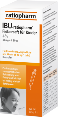 IBU-RATIOPHARM Fiebersaft für Kinder 40 mg/ml