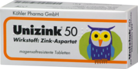 UNIZINK 50 magensaftresistente Tabletten