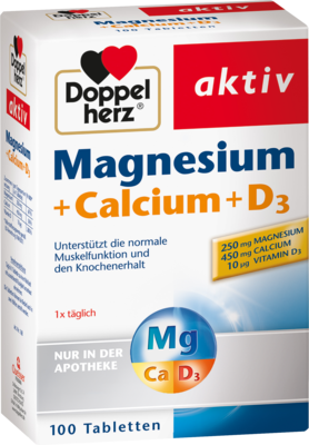 DOPPELHERZ Magnesium+Calcium+D3 Tabletten