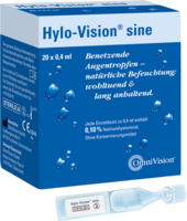 HYLO-VISION sine Einzeldosispipetten