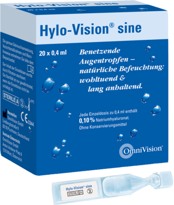 HYLO-VISION sine Einzeldosispipetten