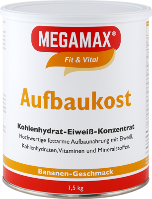 MEGAMAX Aufbaukost Banane Pulver
