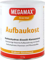 MEGAMAX Aufbaukost Erdbeere Pulver