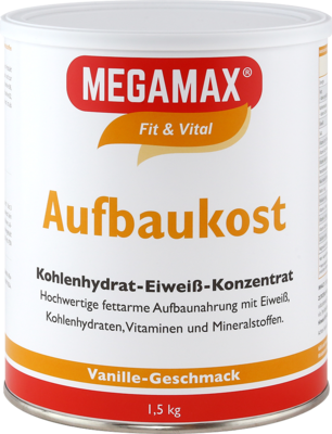MEGAMAX Aufbaukost Vanille Pulver