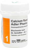 BIOCHEMIE Adler 1 Calcium fluoratum D 12 Tabletten