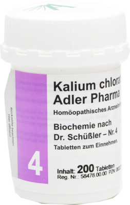 BIOCHEMIE Adler 4 Kalium chloratum D 6 Tabletten