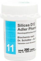 BIOCHEMIE Adler 11 Silicea D 12 Tabletten