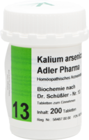 BIOCHEMIE Adler 13 Kalium arsenicosum D 12 Tabl.