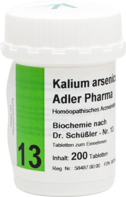 BIOCHEMIE Adler 13 Kalium arsenicosum D 12 Tabl.