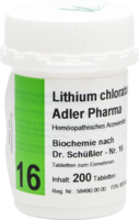 BIOCHEMIE Adler 16 Lithium chloratum D 12 Tabl.