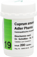 BIOCHEMIE Adler 19 Cuprum arsenicosum D 12 Tabl.