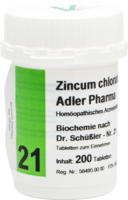 BIOCHEMIE Adler 21 Zincum chloratum D 12 Tabletten