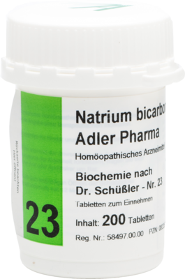 BIOCHEMIE Adler 23 Natrium bicarbonicum D 12 Tabl.