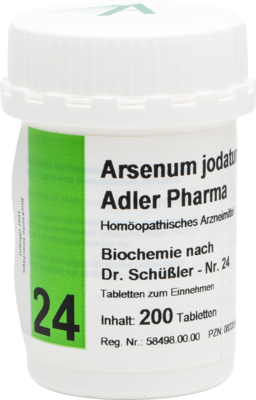 BIOCHEMIE Adler 24 Arsenum jodatum D 12 Tabletten