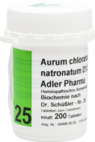 BIOCHEMIE Adler 25 Aurum chloratum natr.D 12 Tabl.