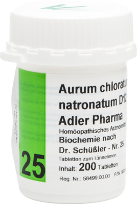 BIOCHEMIE Adler 25 Aurum chloratum natr.D 12 Tabl.