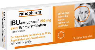 IBU-RATIOPHARM 200 mg akut Schmerztbl.Filmtabl.