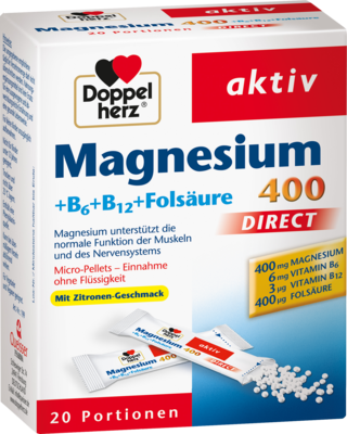 DOPPELHERZ Magnesium+B Vitamine DIRECT Pellets