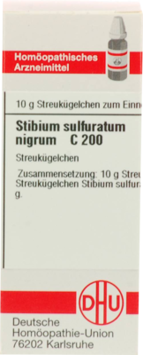 STIBIUM SULFURATUM NIGRUM C 200 Globuli