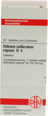 STIBIUM SULFURATUM NIGRUM D 4 Tabletten