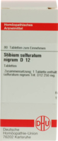 STIBIUM SULFURATUM NIGRUM D 12 Tabletten