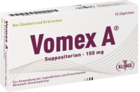 VOMEX A 150 mg Suppositorien