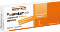 PARACETAMOL-ratiopharm 500 mg Tabletten
