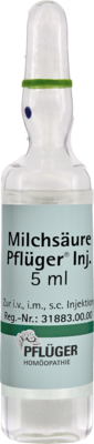 MILCHSÄURE Pflüger Injektionslösung 5 ml