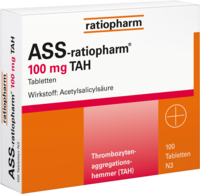 ASS-ratiopharm 100 mg TAH Tabletten