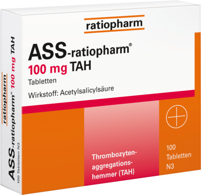 ASS-ratiopharm 100 mg TAH Tabletten