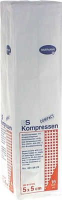 ES-KOMPRESSEN unsteril 5x5 cm 16fach