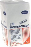 ES-KOMPRESSEN unsteril 7,5x7,5 cm 8fach