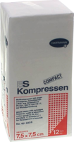 ES-KOMPRESSEN unsteril 7,5x7,5 cm 12fach