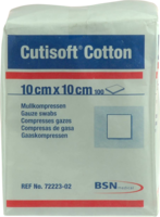 CUTISOFT Cotton Kompr.10x10 cm unsteril