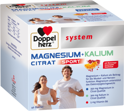DOPPELHERZ Magnesium+Kalium Citrat system Granulat
