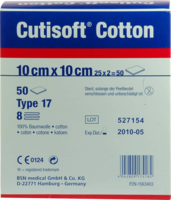 CUTISOFT Cotton Kompr.10x10 cm steril