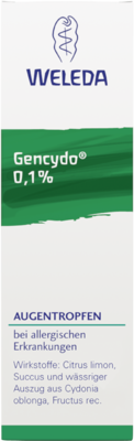 GENCYDO 0,1% Augentropfen