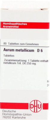 AURUM METALLICUM D 6 Tabletten