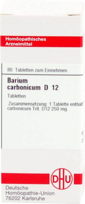 BARIUM CARBONICUM D 12 Tabletten