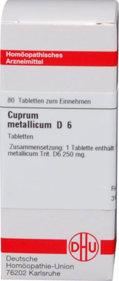 CUPRUM METALLICUM D 6 Tabletten