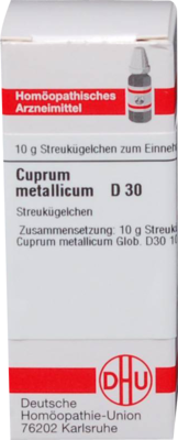 CUPRUM METALLICUM D 30 Globuli